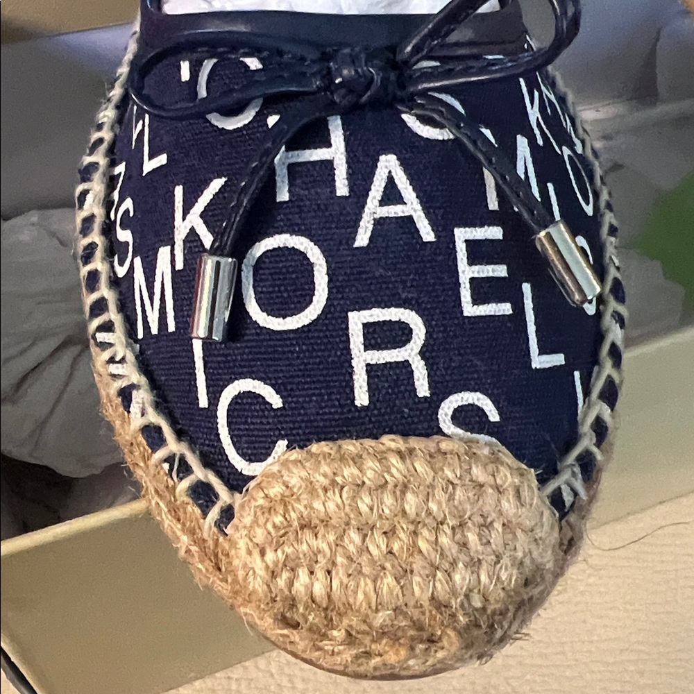 Michael Kors Navy Logo Espadrilles - Picture 6 of 9